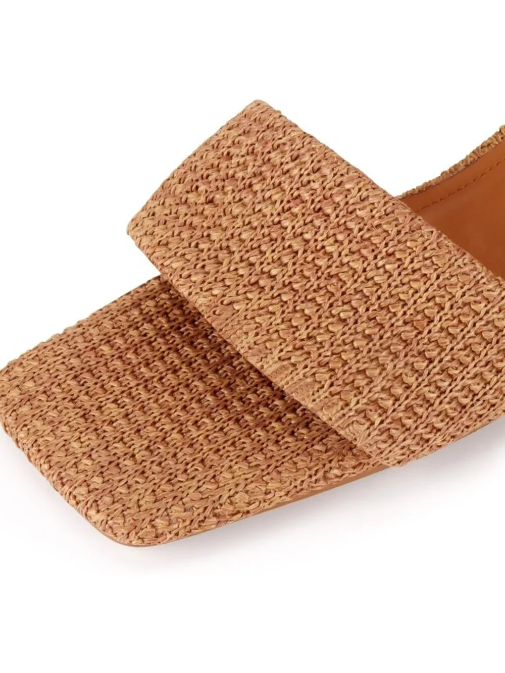 Women's Heeled Sandals Comfortable Brown Kitten Heels Square Toe Summer Heels